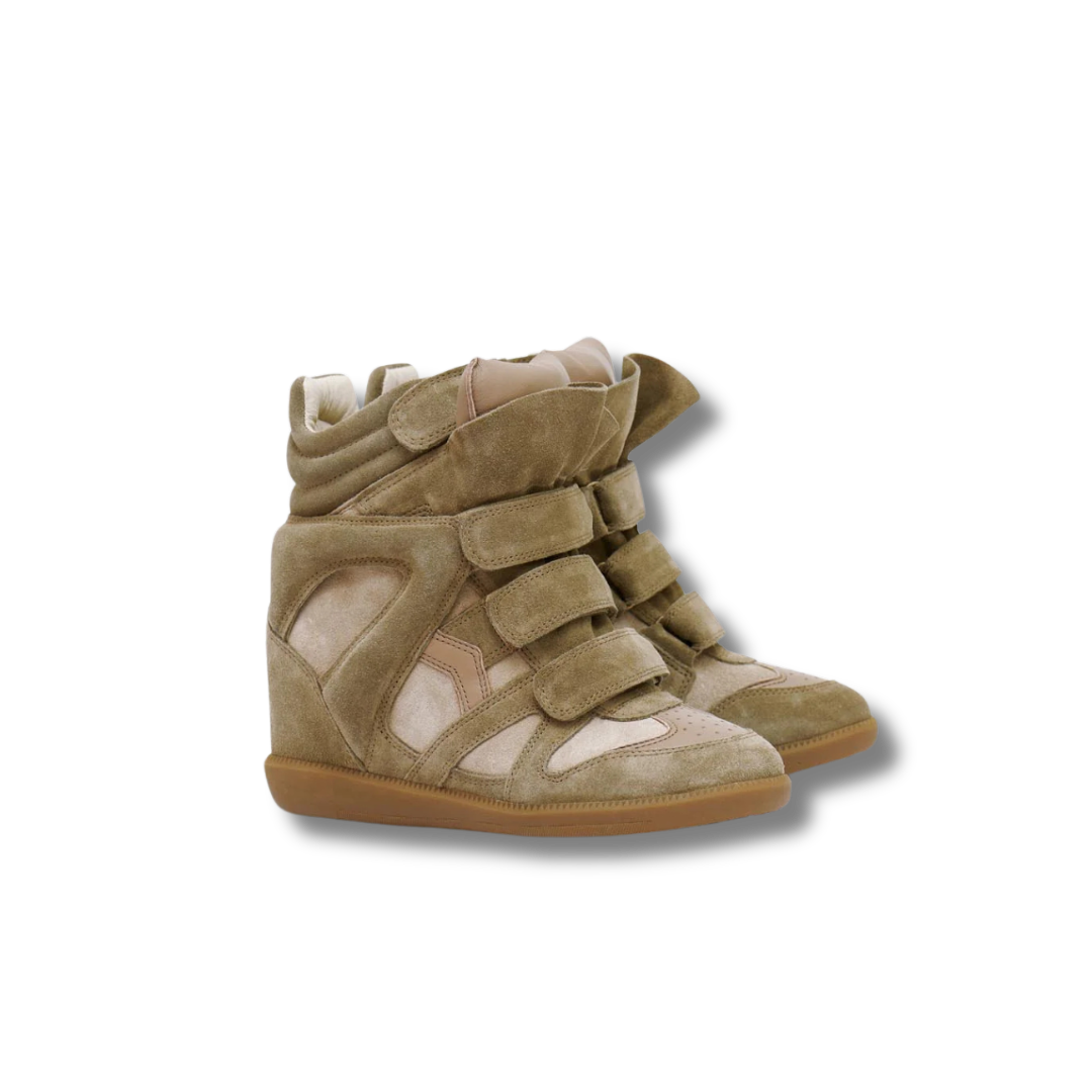 Bekett Leather Wedge Sneakers