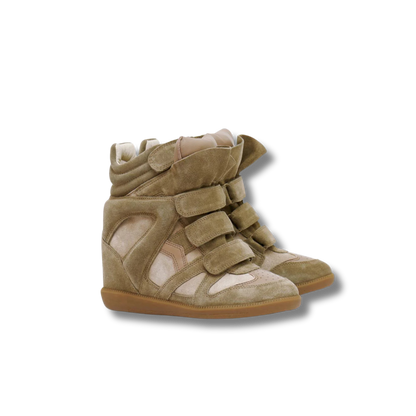 Bekett Leather Wedge Sneakers