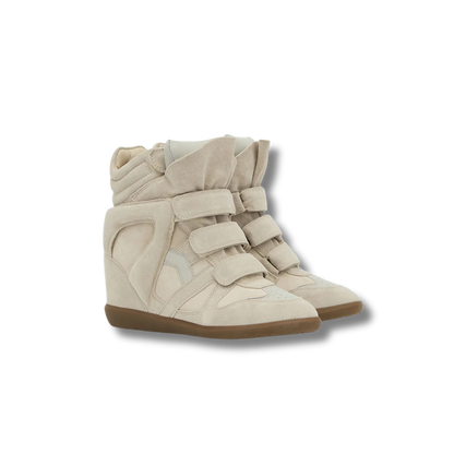 Bekett Leather Wedge Sneakers
