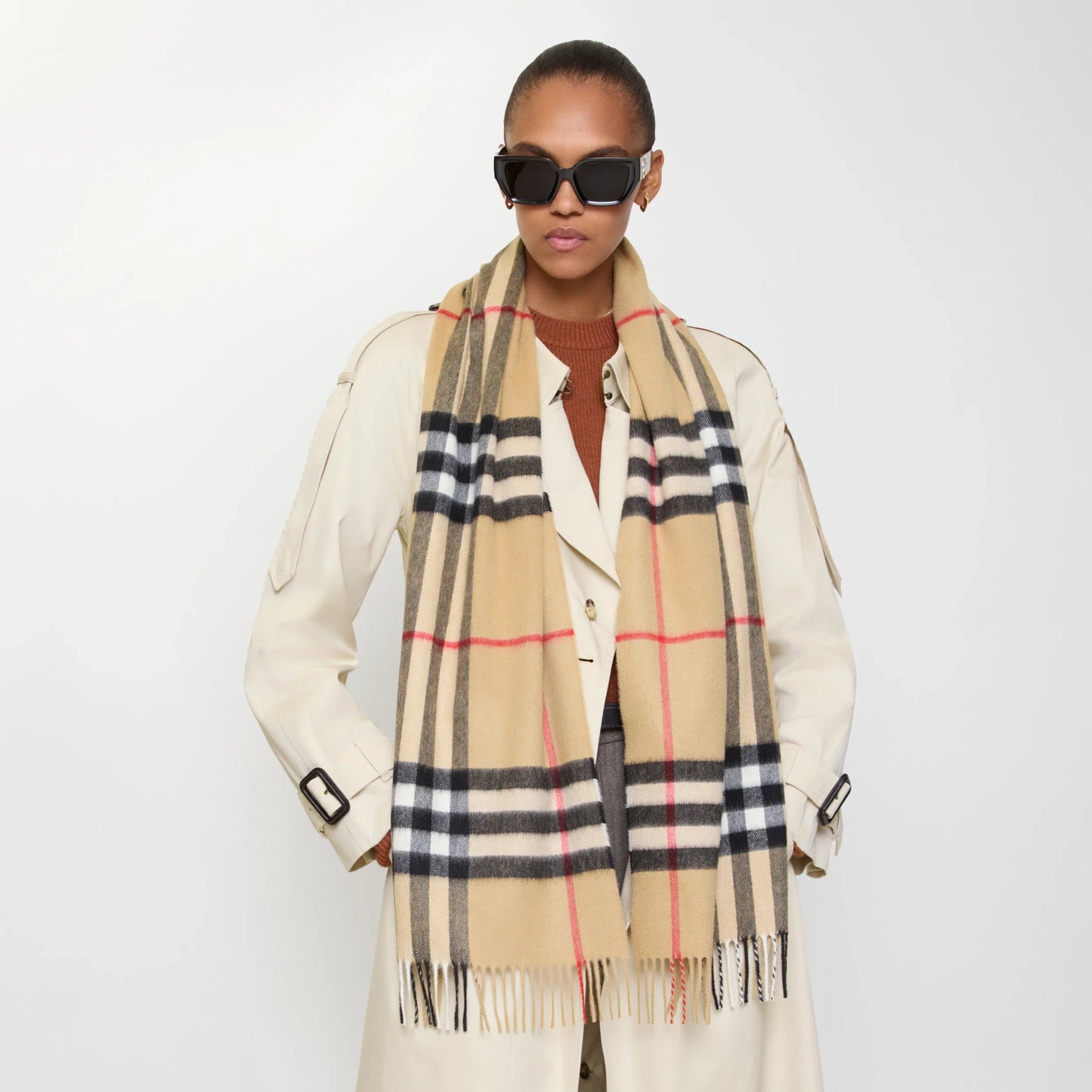 Burberry Check Cashmere Scarf