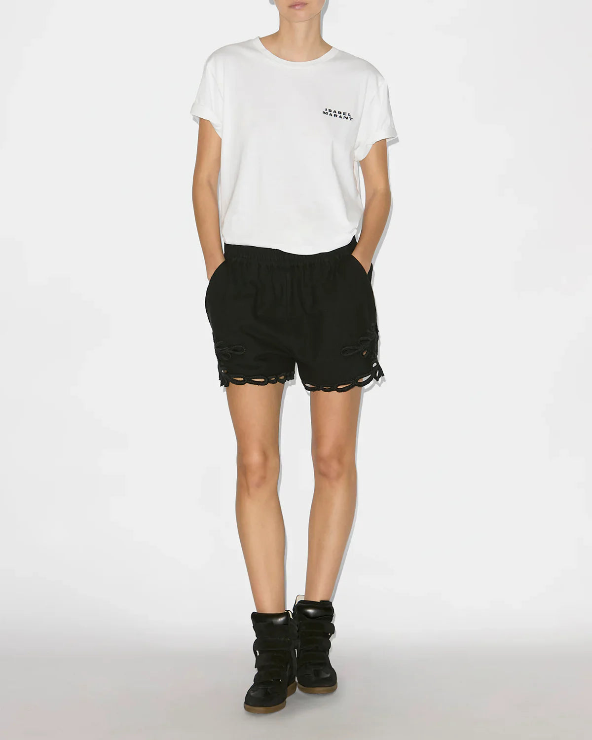 Bekett Leather Wedge Sneakers