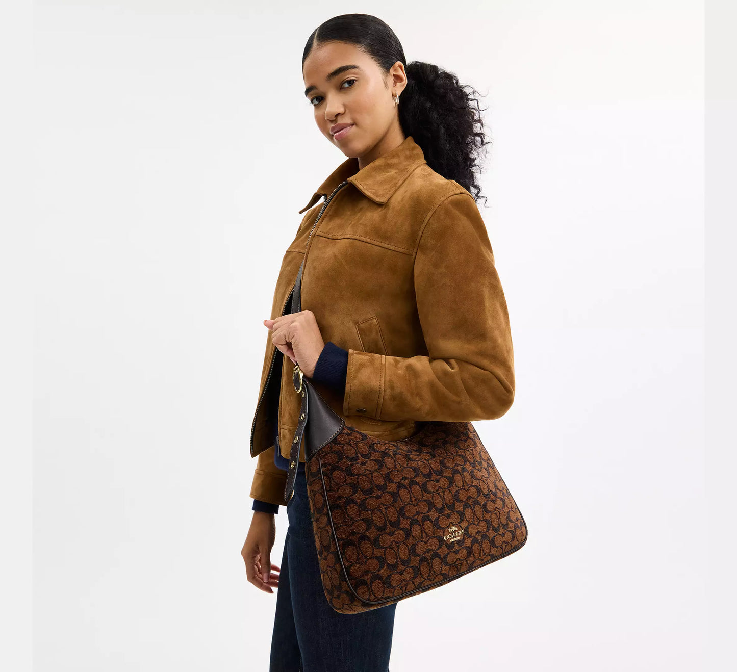 Etta Shoulder Bag In Signature Chenille